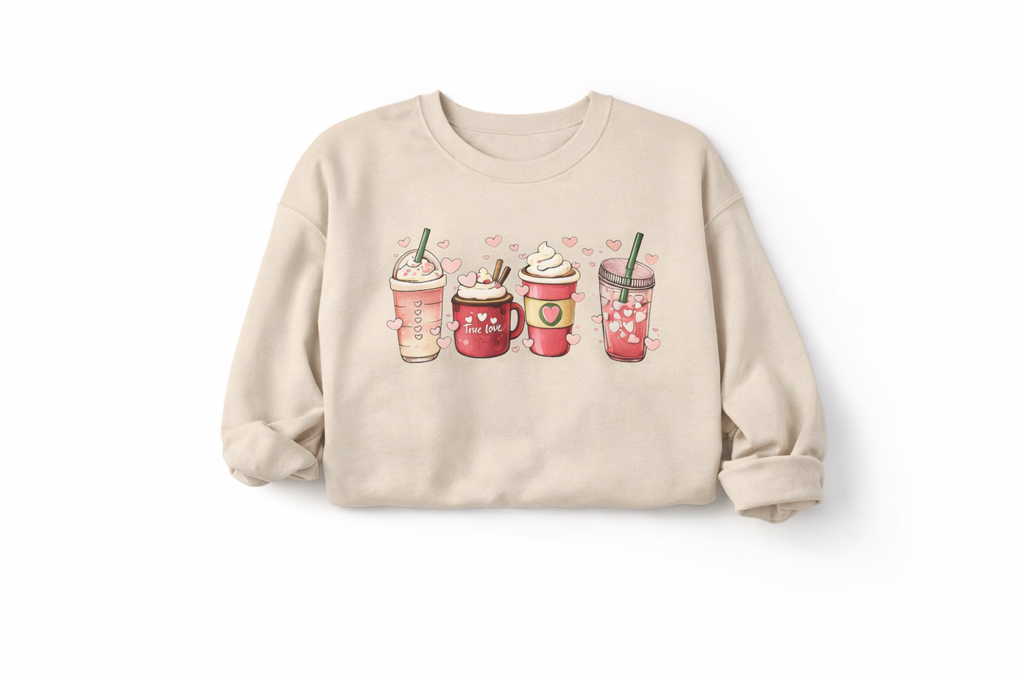 Womens Valentines Day Sweatshirt, Valentine Coffee Sweatshirt, Womens Valentines Day Sweater, Valentines Day Shirt, Valentines Sweater