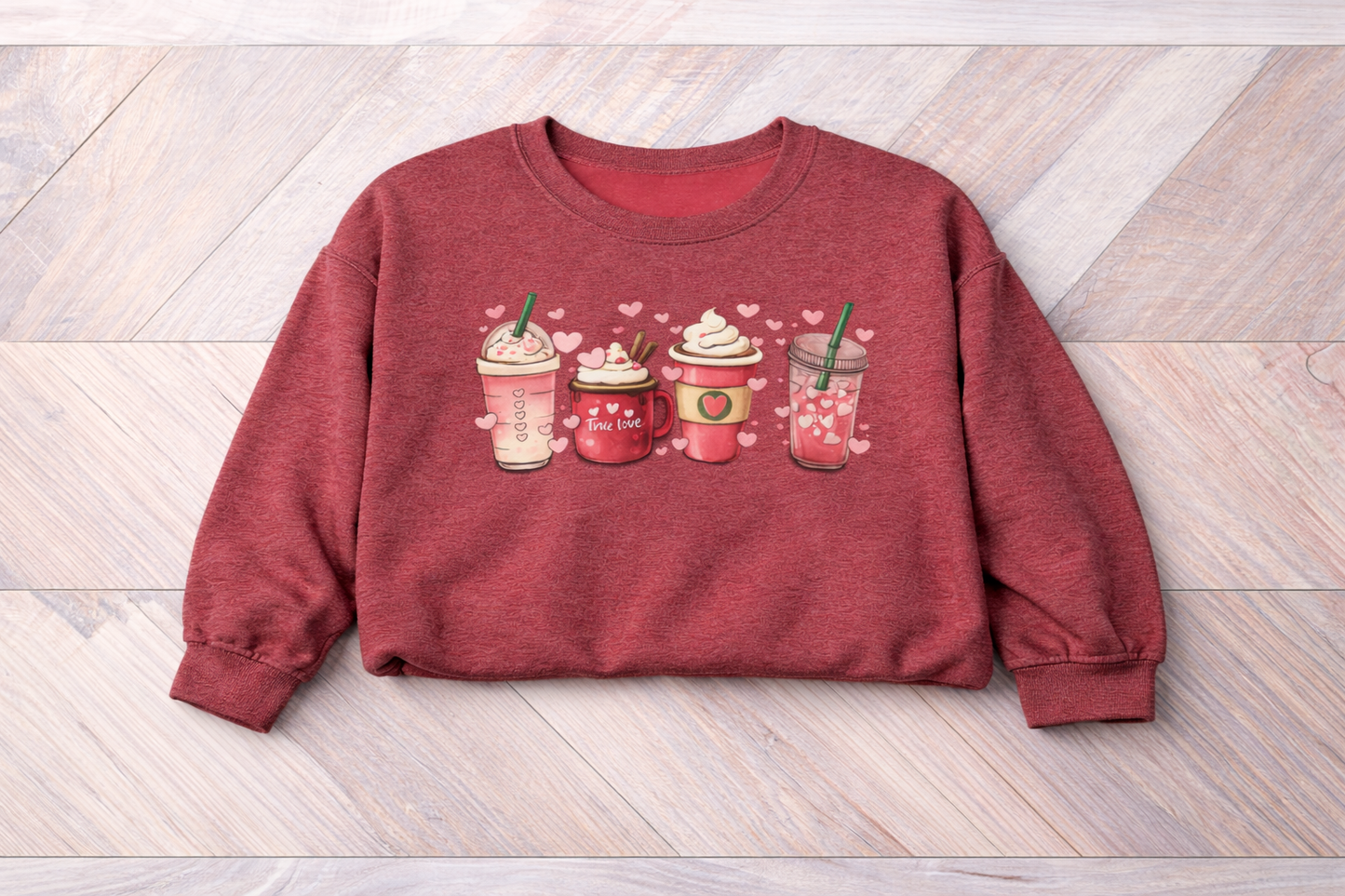Womens Valentines Day Sweatshirt, Valentine Coffee Sweatshirt, Womens Valentines Day Sweater, Valentines Day Shirt, Valentines Sweater