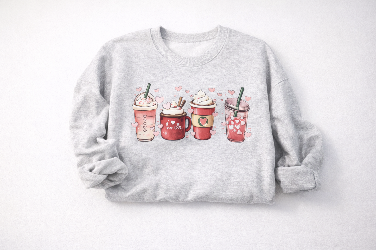 Womens Valentines Day Sweatshirt, Valentine Coffee Sweatshirt, Womens Valentines Day Sweater, Valentines Day Shirt, Valentines Sweater