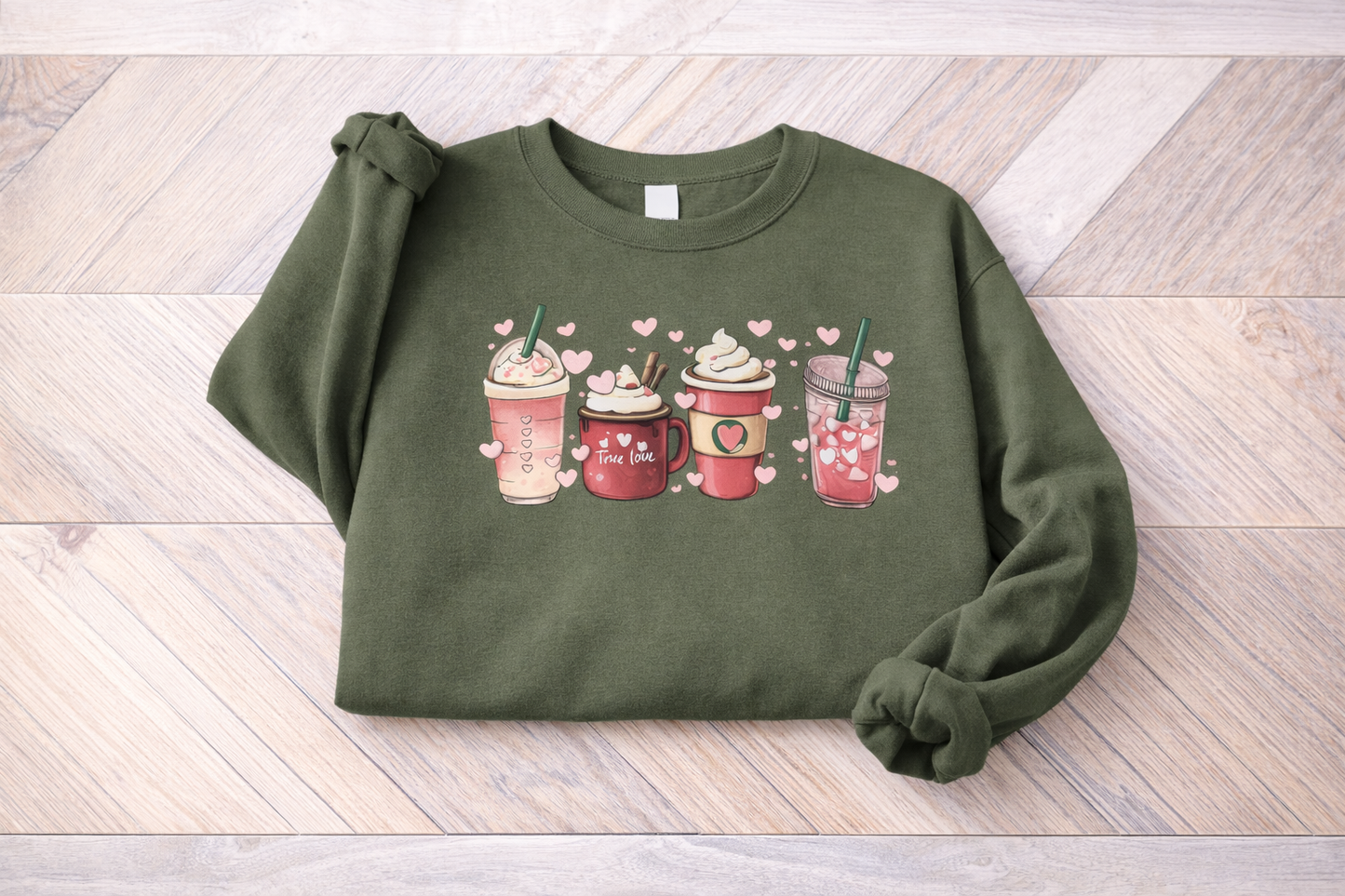 Womens Valentines Day Sweatshirt, Valentine Coffee Sweatshirt, Womens Valentines Day Sweater, Valentines Day Shirt, Valentines Sweater