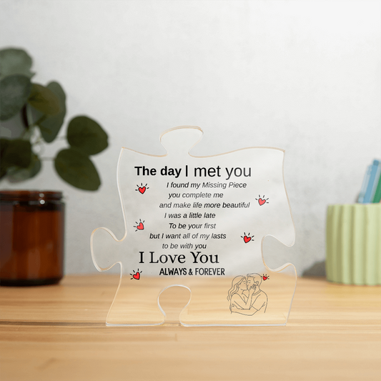 You Are My Missing Piece Acrylic Puzzle Plaque